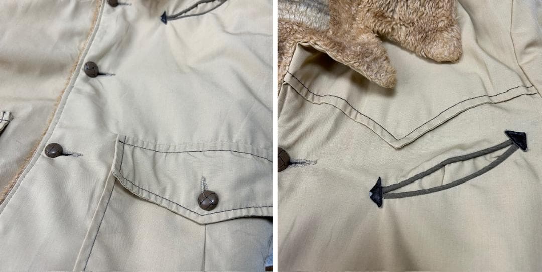 USA古着 70s~ ボアウエスタンジャケット M~L ランチオールドオールド USA古着 70s~ ボアウエスタンジャケット M~L ランチオールドオールド