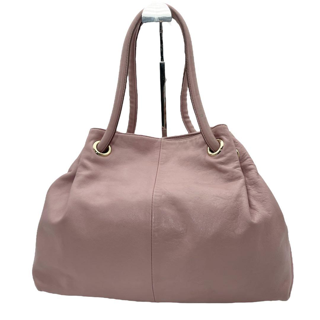 FURLA フルラ レザートートバッグ カルメン ピンク チャーム