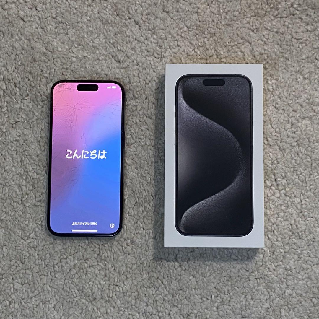 【超美品】iPhone 15 Pro Max 512GB ブラックチタニウム iPhone 15 Pro Max 512GB - ブラックチタニウム（SIMフリー