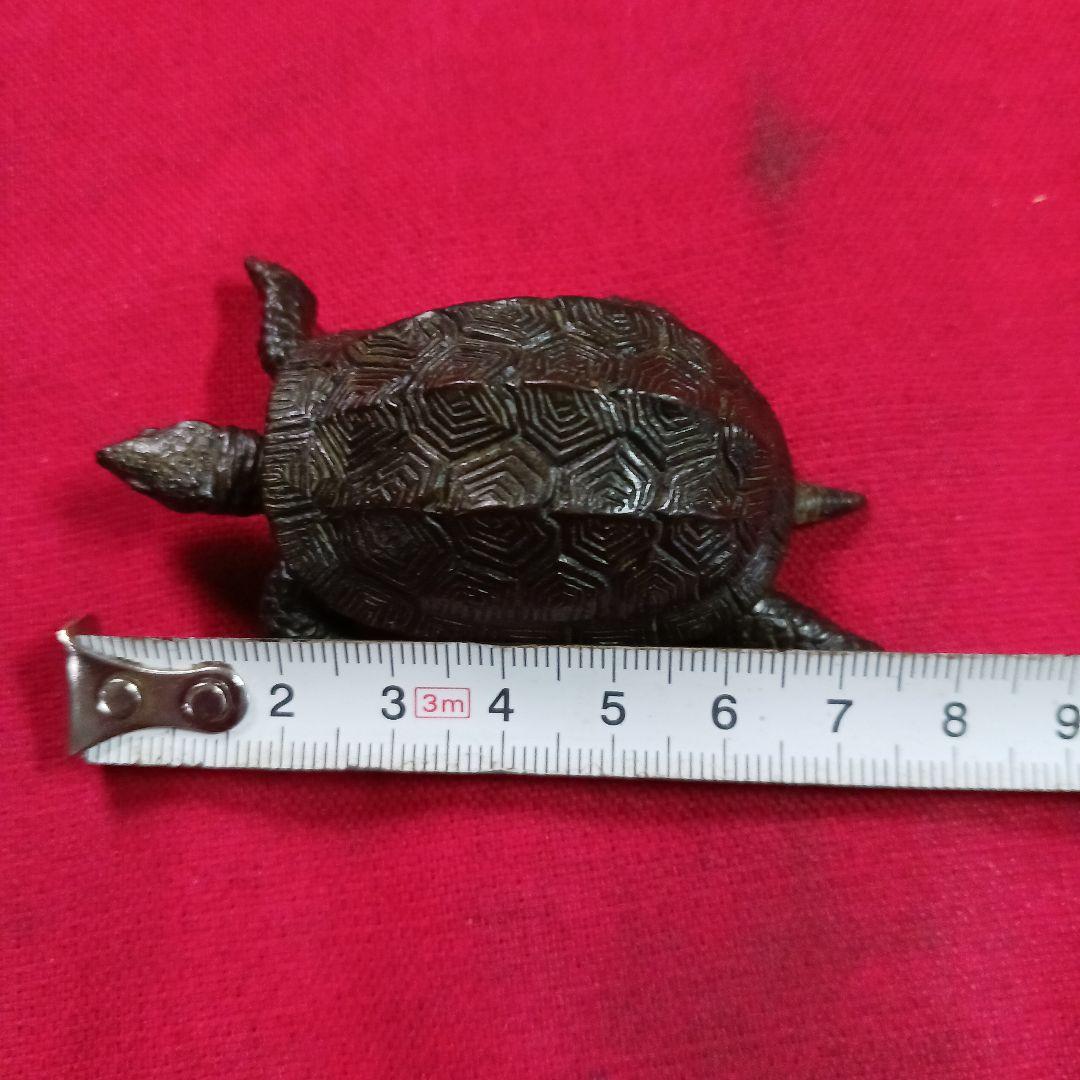 銅製 亀 自在 銘入り「安の助」 銅製 亀 自在 銘入り「安の助」