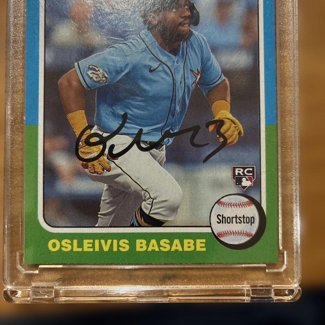 OSLEIVIS BASABE RC カード BLUE JAYS サイン印刷入り