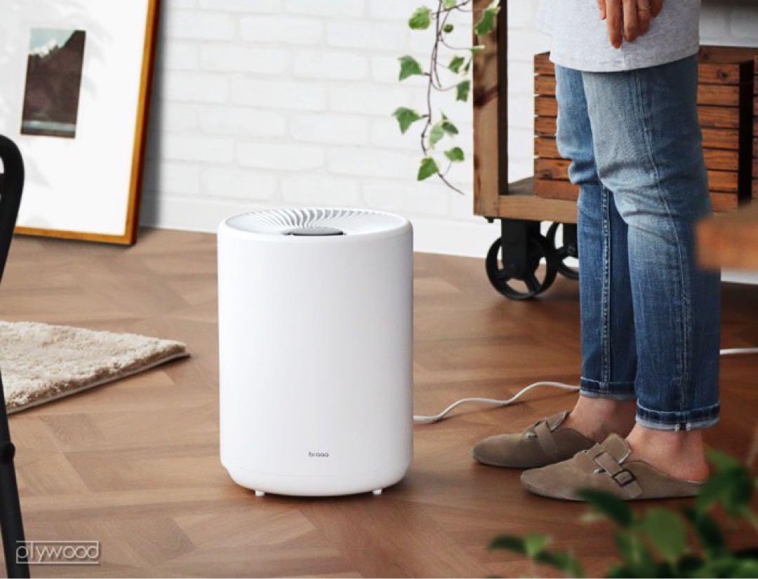 加湿器　ホワイト　braaa 気化式加湿器　プオト　VBHU255
