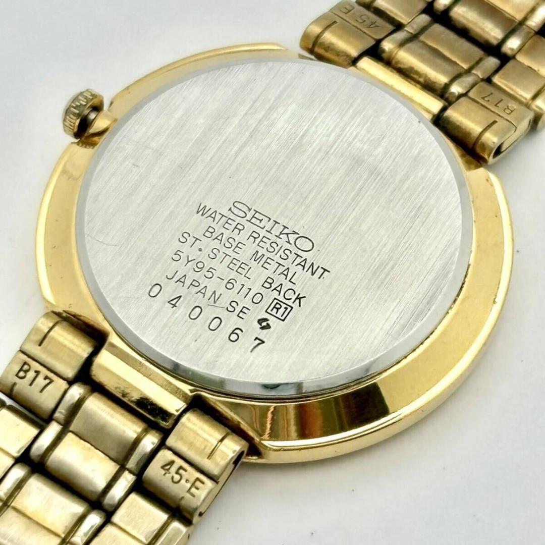 【新品電池】SEIKO セイコー ボーイズ 腕時計 ゴールド 5Y95-6110