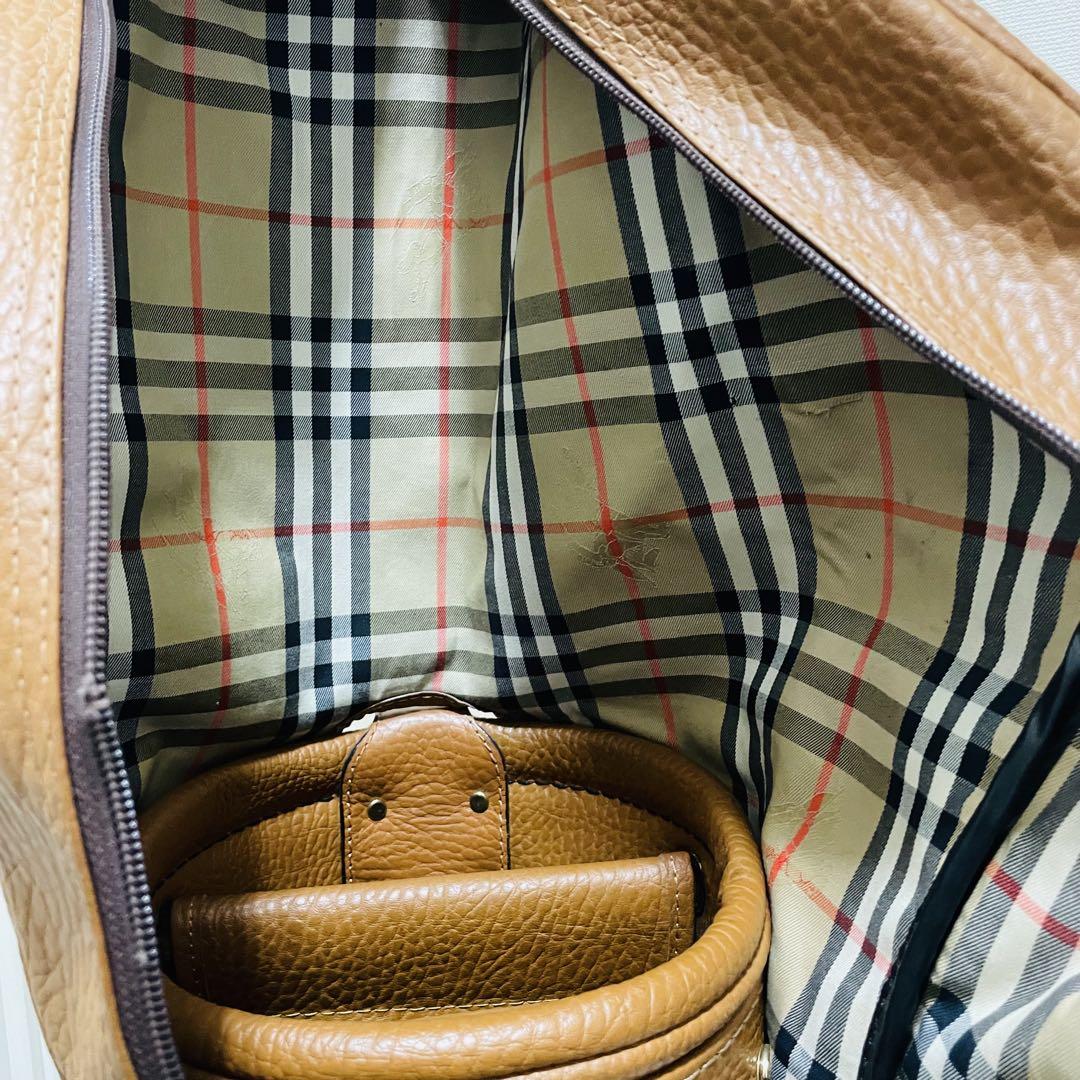 8220 バーバリー Burberry 茶色 ゴルフバッグ キャディバッグ