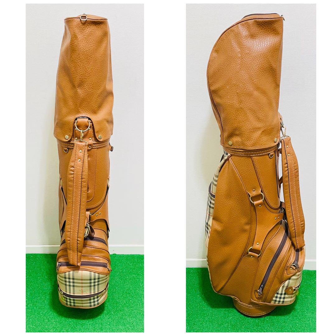 8220 バーバリー Burberry 茶色 ゴルフバッグ キャディバッグ