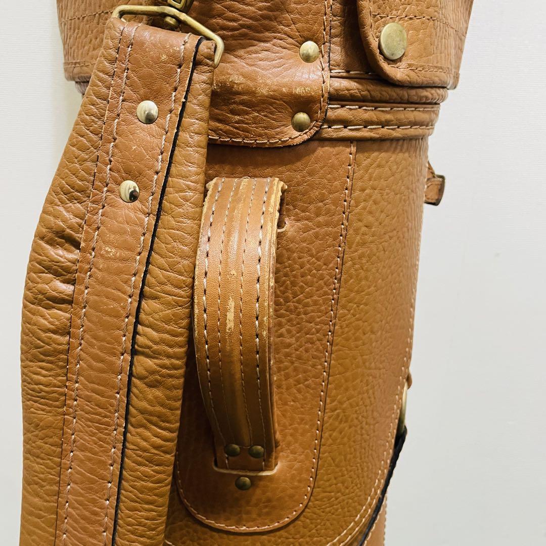 8220 バーバリー Burberry 茶色 ゴルフバッグ キャディバッグ