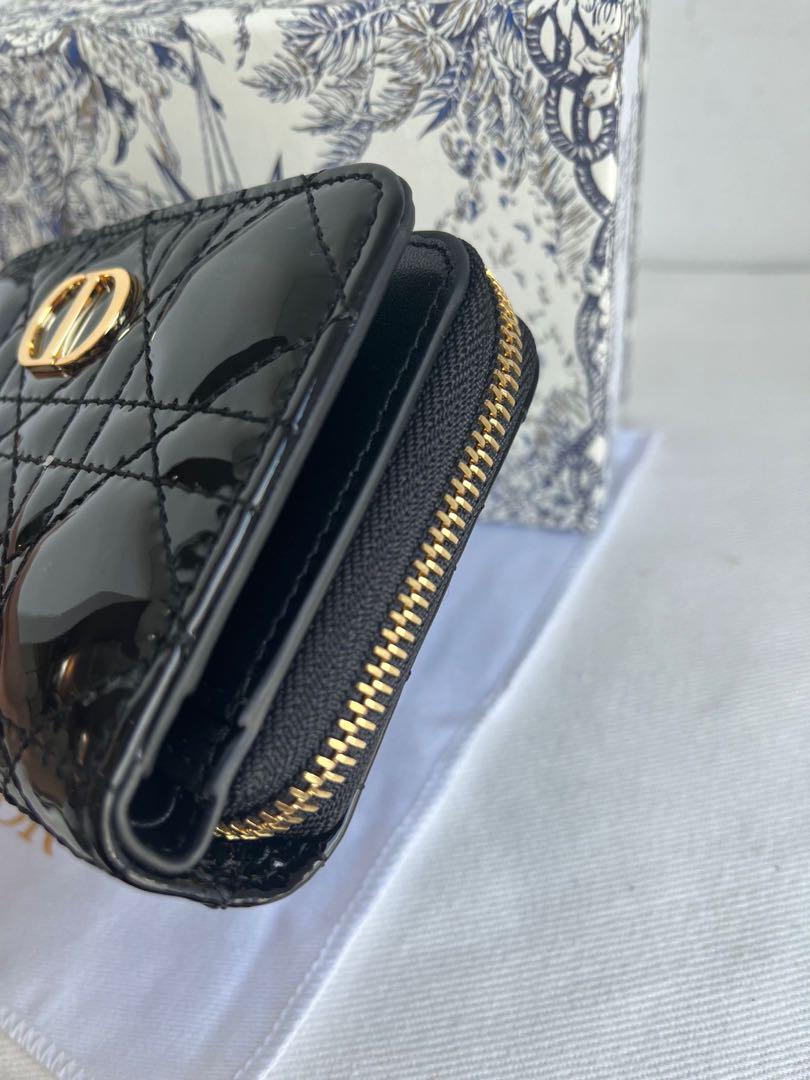 美品 ディオール DIOR   ウォレット 二つ折り財布  ブラック