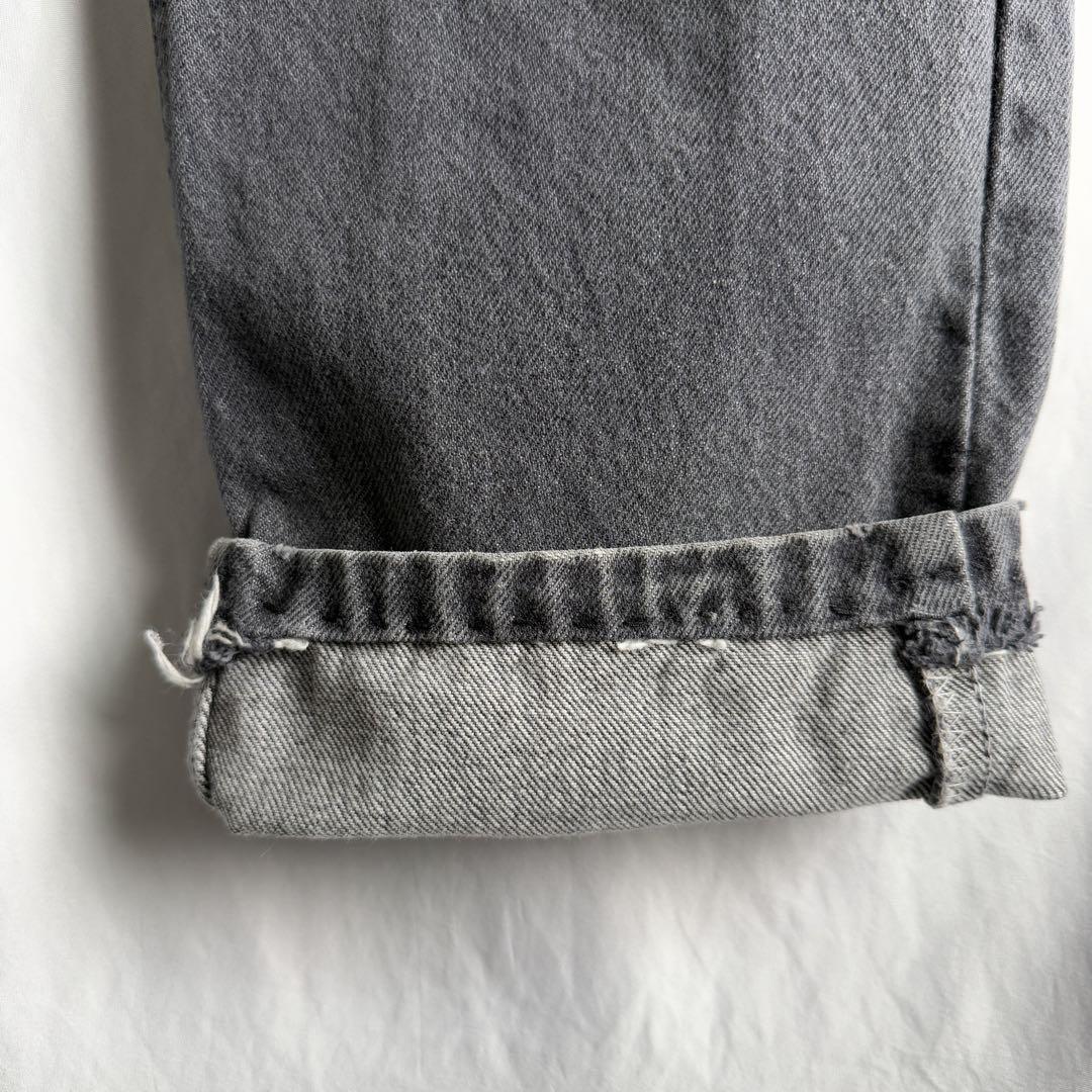 USA製 Levi's 505 先染め ブラック デニム パンツ W33×L30