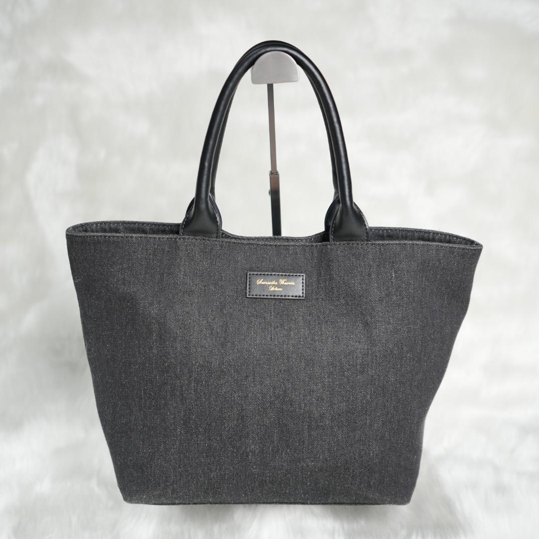 ♡即購入OK♡SamanthaThavasa デニムトートバッグ Samantha Thavasa deluxe ブラックデニム トートバッグ - メルカリ