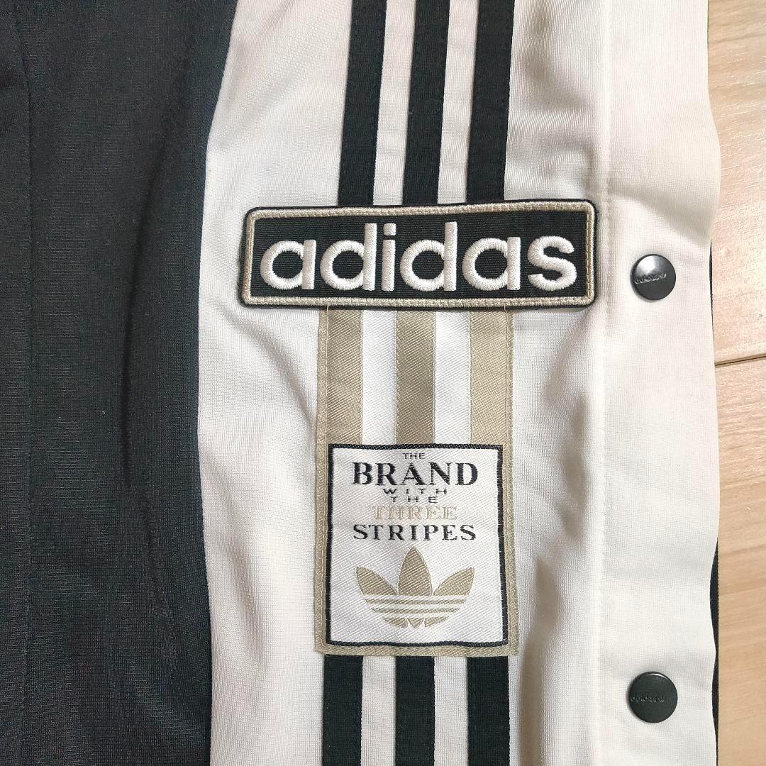 アディダス 黒 アディブレイク 女性M スナップパンツ ジャージ adidas