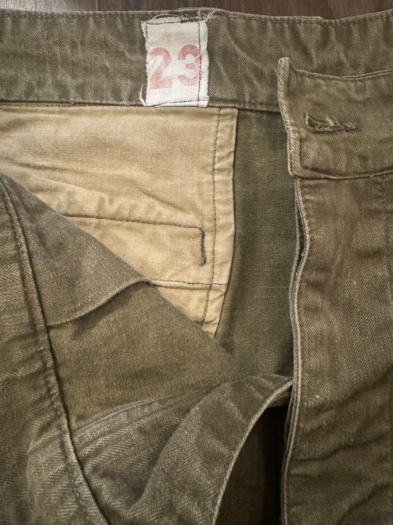 フランス軍 M-47 後期 カーゴパンツ ヘリンボーン 美品