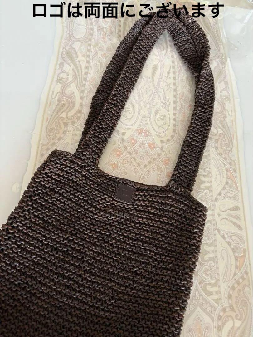 美品⭐︎CHANEL シャネル レザーショルダーバッグ編み込み レザー ブラウン 画像3