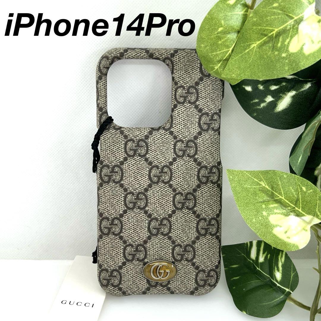 GUCCI オフディア iPhone14 Pro スマホケース 057014