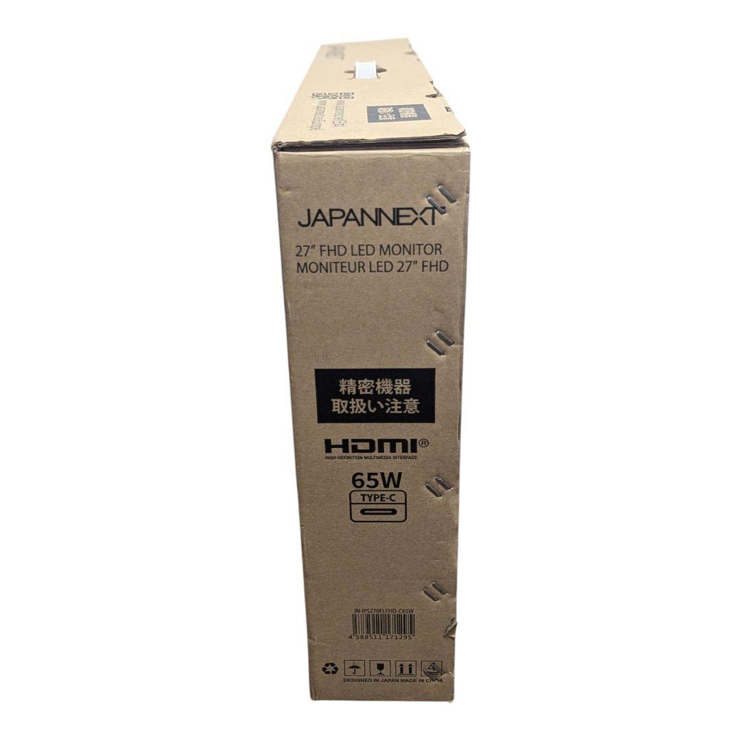 【新品未使用】JAPANNEXT 27\" FHD LED MONITOR ①