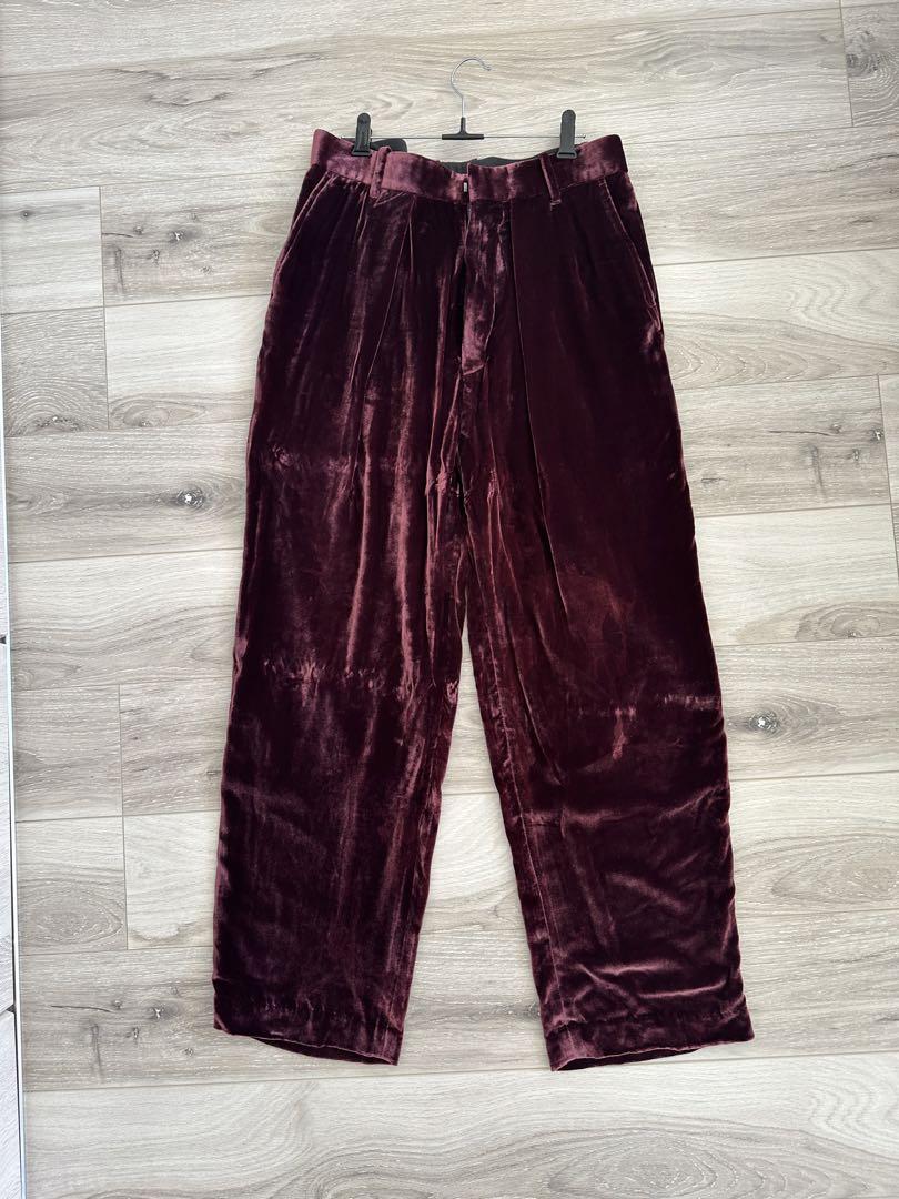 とうふUNUSEDベロアパンツ