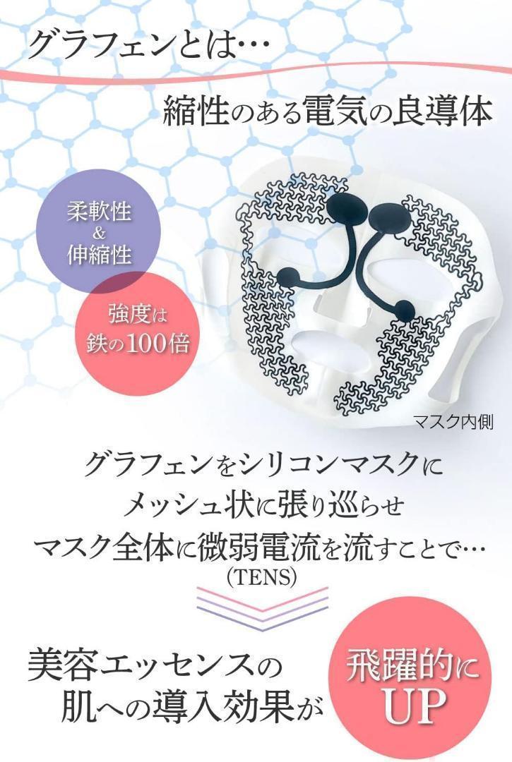 TENS Beauty Mask 美顔器　 日本製　（マスク+パック5枚セット）