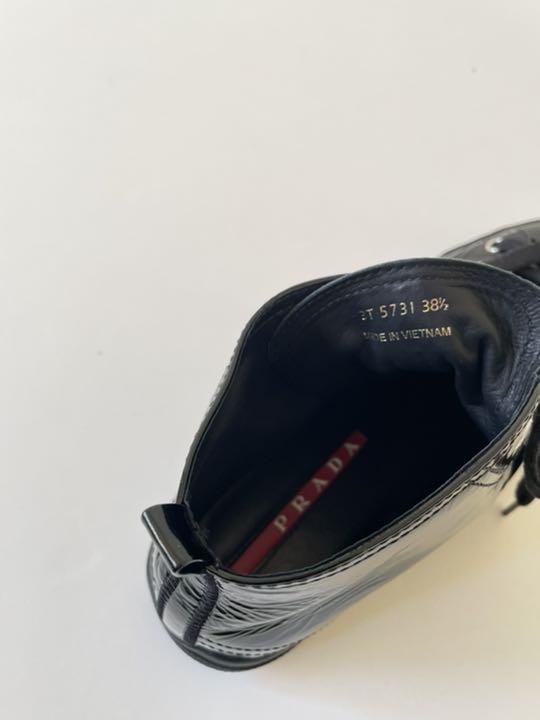 大得価HOT 美品 PRADA プラダ ハイカットスニーカー 24.5 38ハーフ yhgMP-m35866752224 最安値