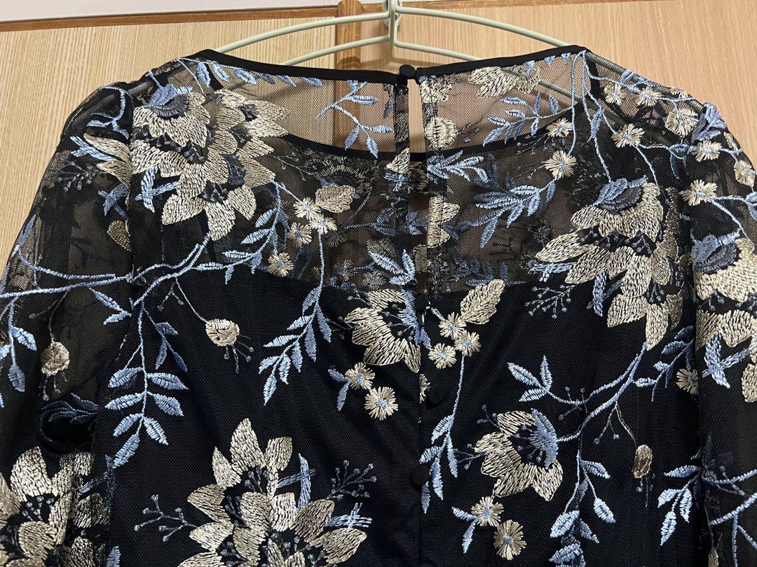 kastane embroidery organdy dress オケージョン