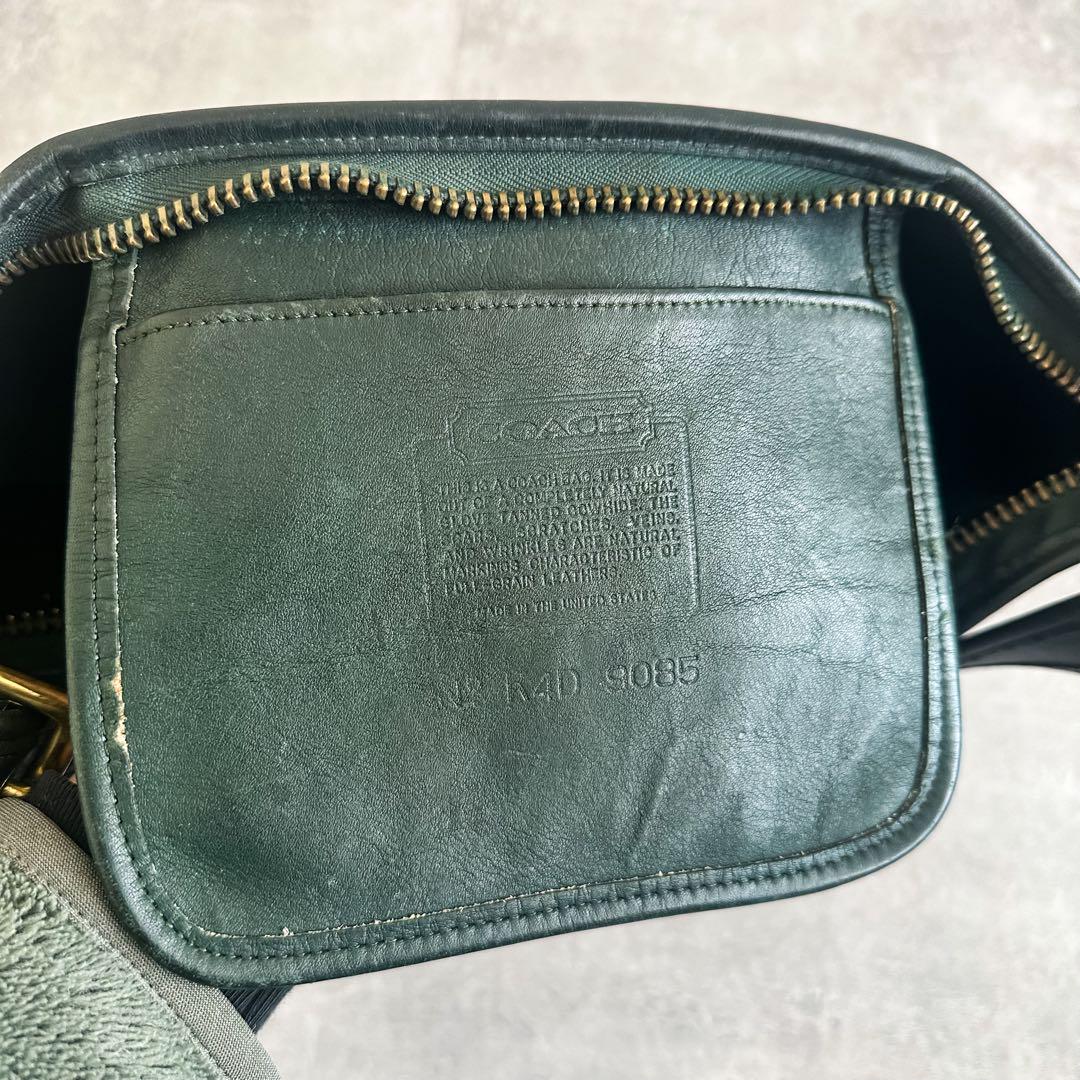 80s~ Old coach オールドコーチ バケツ レザーショルダーバッグ