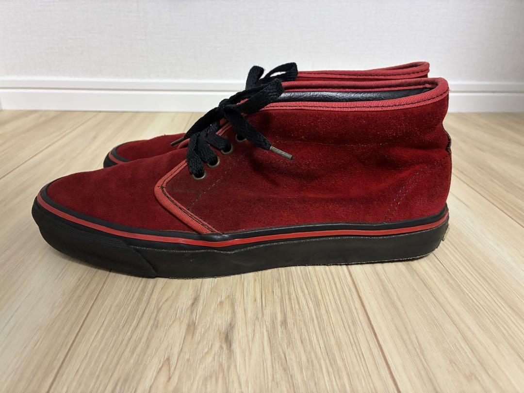 90s VANS chukka バンズ チャッカ USA スエード 赤