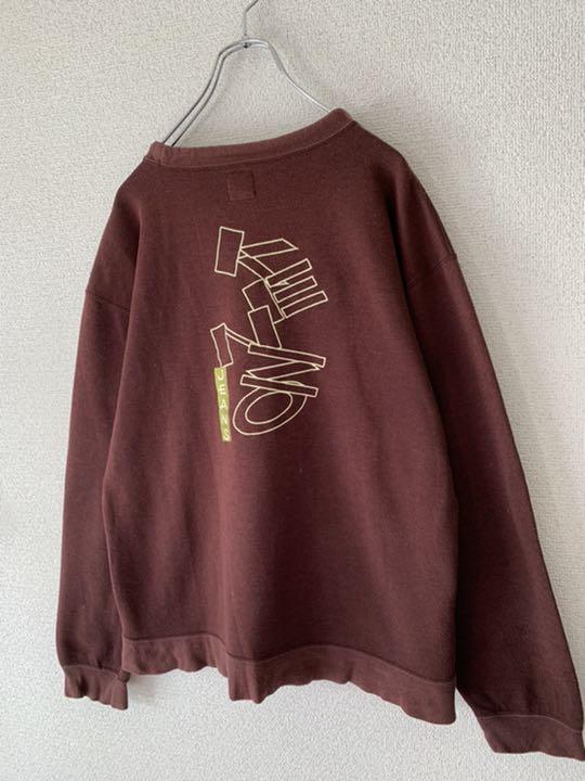 KENZO ゆるだぼ 雰囲気 古着 vYbGL-m35873705659 ケンゾー スウェット ブラウン 日本製好評