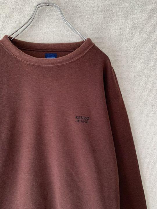 KENZO ゆるだぼ 雰囲気 古着 vYbGL-m35873705659 ケンゾー スウェット ブラウン 日本製好評
