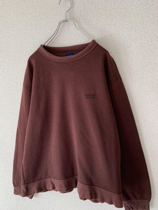 KENZO ゆるだぼ 雰囲気 古着 vYbGL-m35873705659 ケンゾー スウェット ブラウン 日本製好評