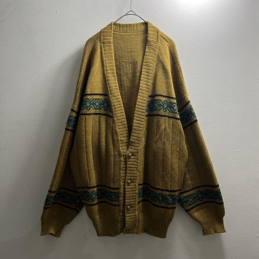 80s 90s カーディガン ニット ヨーロッパ 春ニット ユーロ H