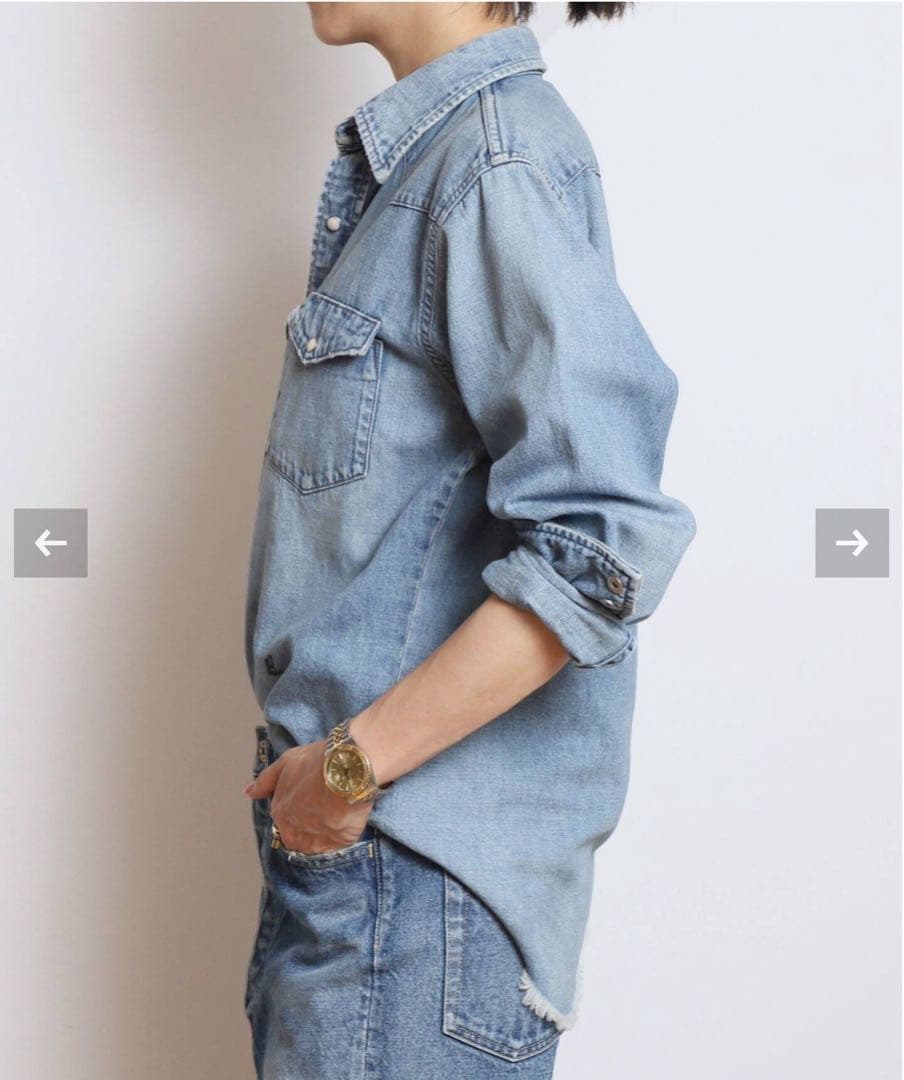 MADISONBLUE☆10周年 REDCARDコラボ ウエスタンシャツ