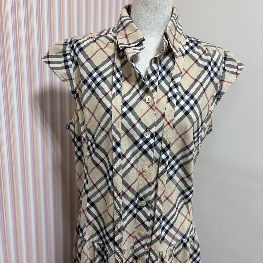 ★美品★ BURBERRY チェック柄 シャツワンピース