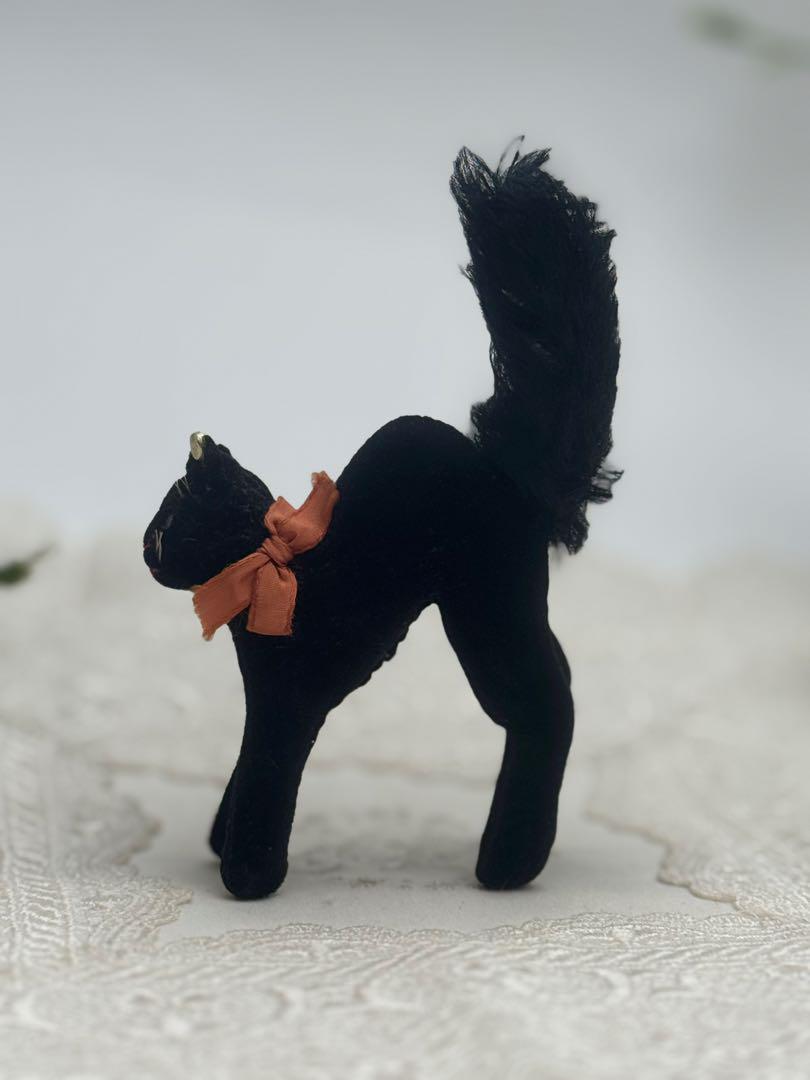 シュタイフ★Black Tom Cat★（最小サイズ）ブラックトムキャット/黒猫