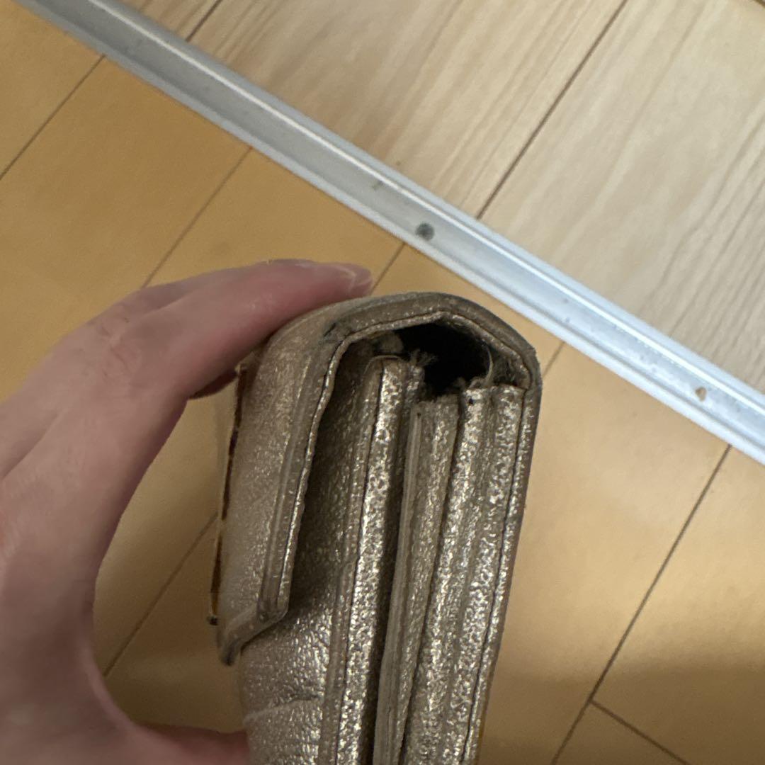 お値下げ中 イヴサンローラン⭐︎長財布 シャンパンゴールド