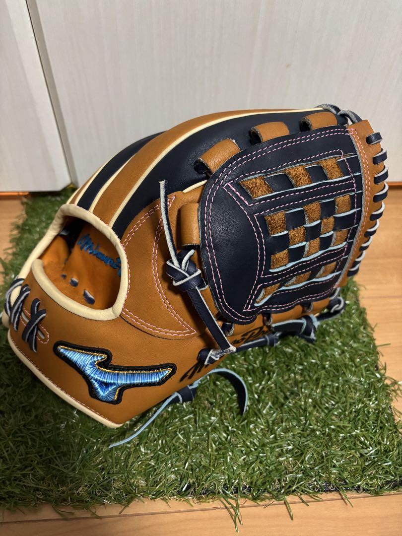 日本製 波賀ジャパン AXI型 ミズノプロ ダイバーシティブルー 内