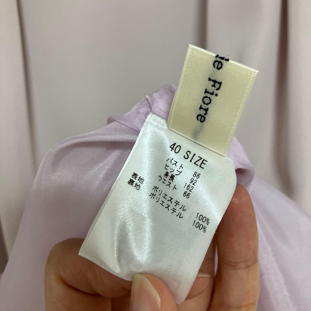 2点セット【洗える】Vカラージャケット　ワンピース　デビュードフィオレ　40