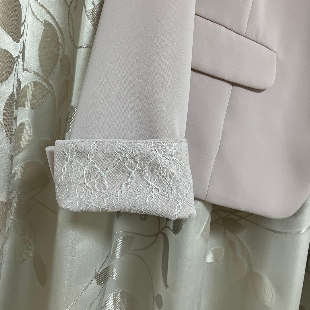 2点セット【洗える】Vカラージャケット　ワンピース　デビュードフィオレ　40