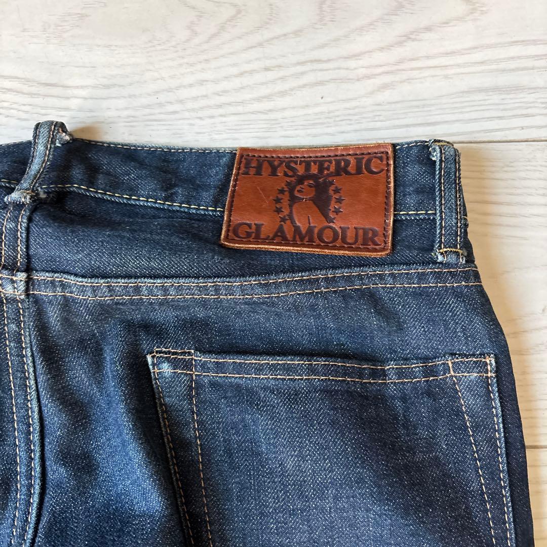 HYS ヒステリックグラマー インディゴデニム 30インチストレートスタッズ付き HYS ヒステリックグラマー インディゴデニム 30インチストレートスタッズ付き