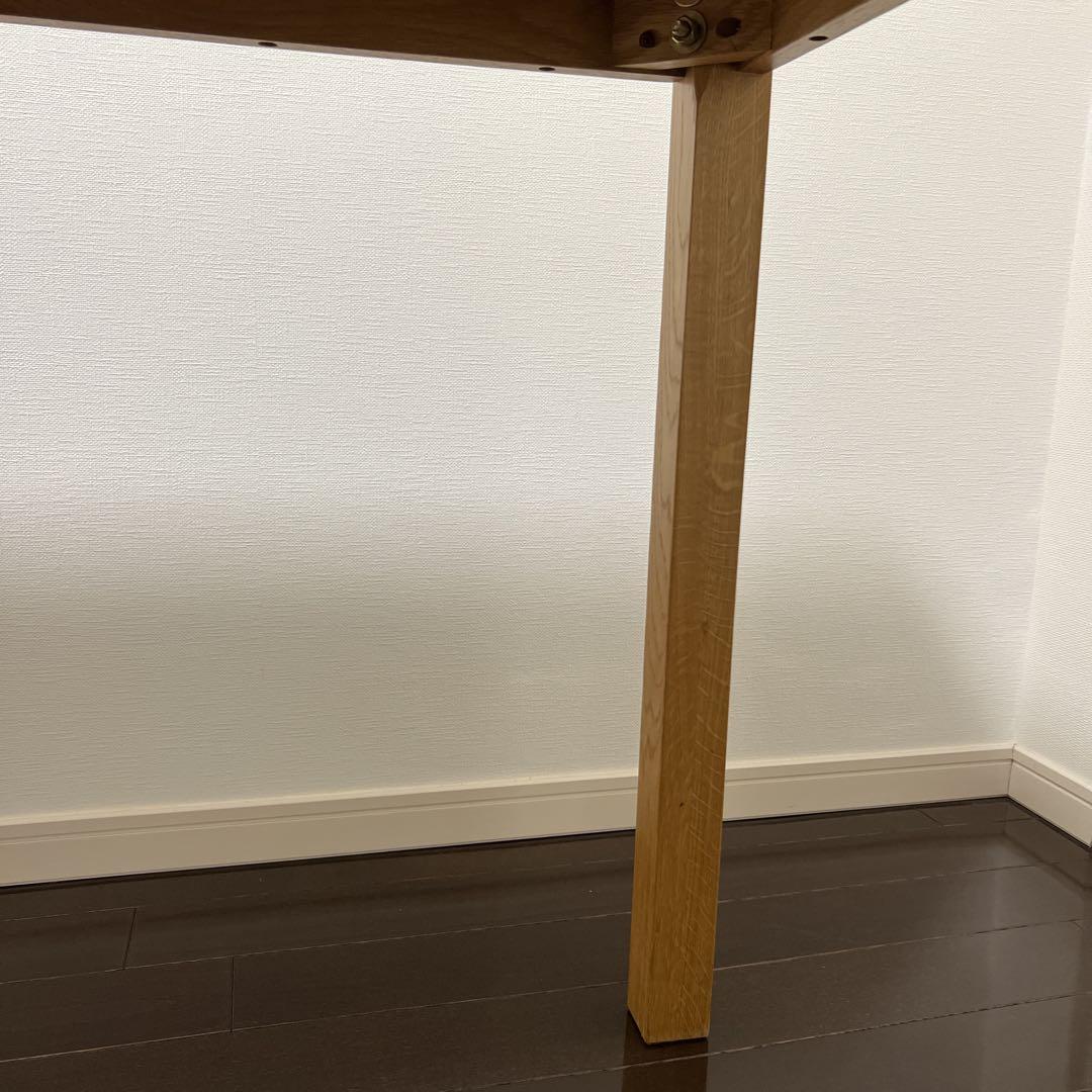 無印良品　無垢材テーブル　オーク材