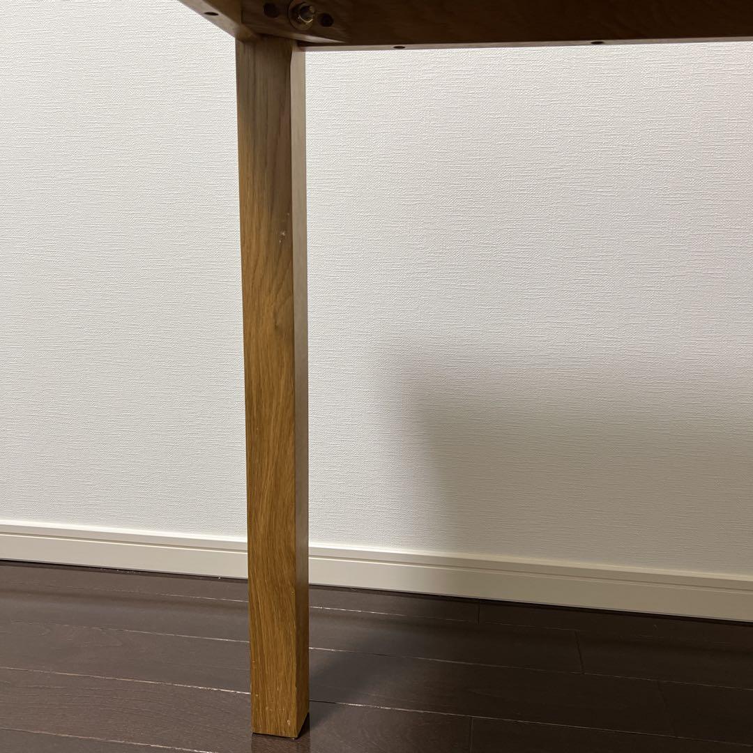 無印良品　無垢材テーブル　オーク材