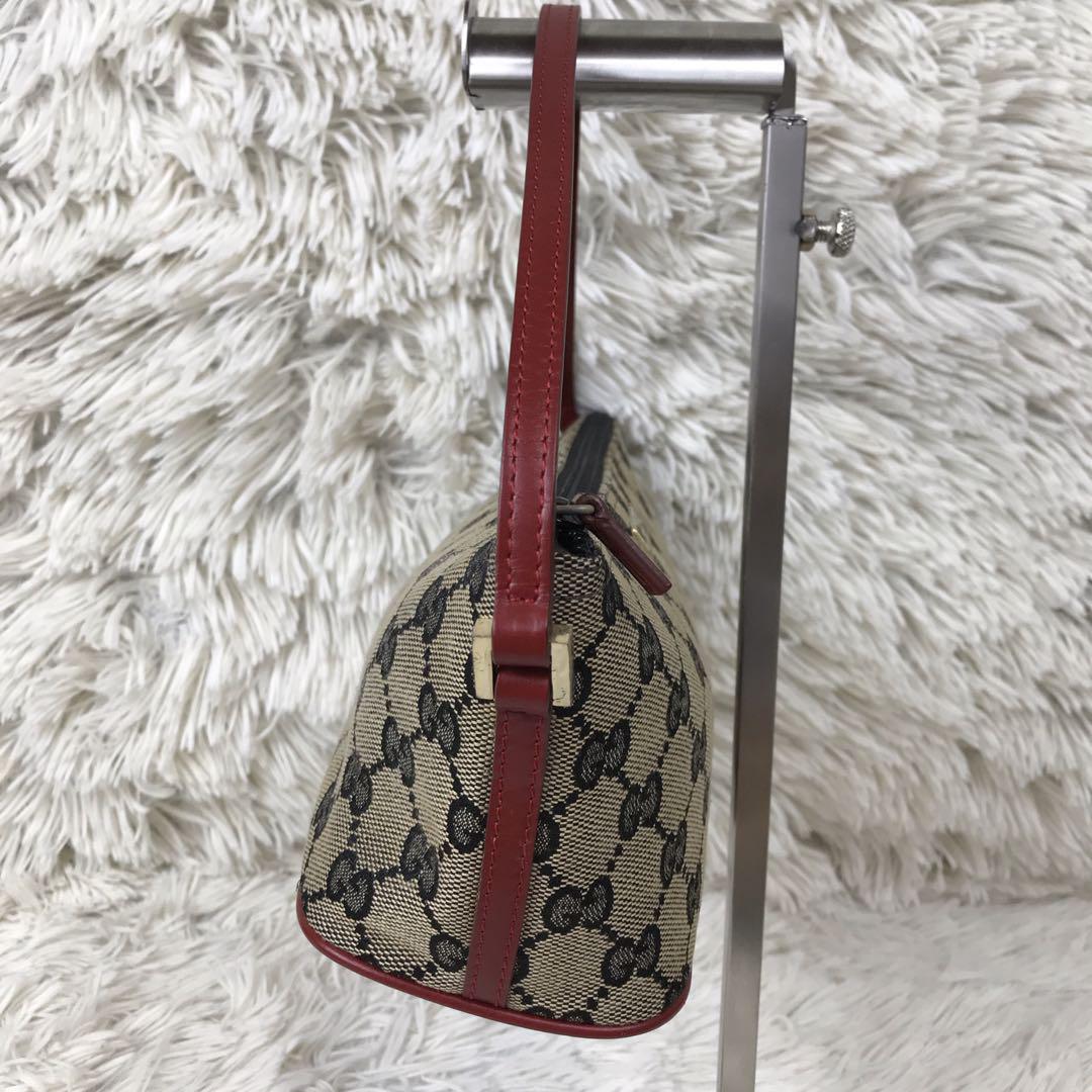 美品 GUCCI アクセサリーポーチ GG柄 レッド ブラウン ハンドバッグ 楽天市場】【中古】GUCCI 245938 アクセサリーポーチ レッド