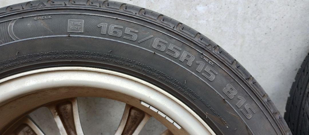 スズキソリオ　純正ホイール・タイヤ付き 15インチ