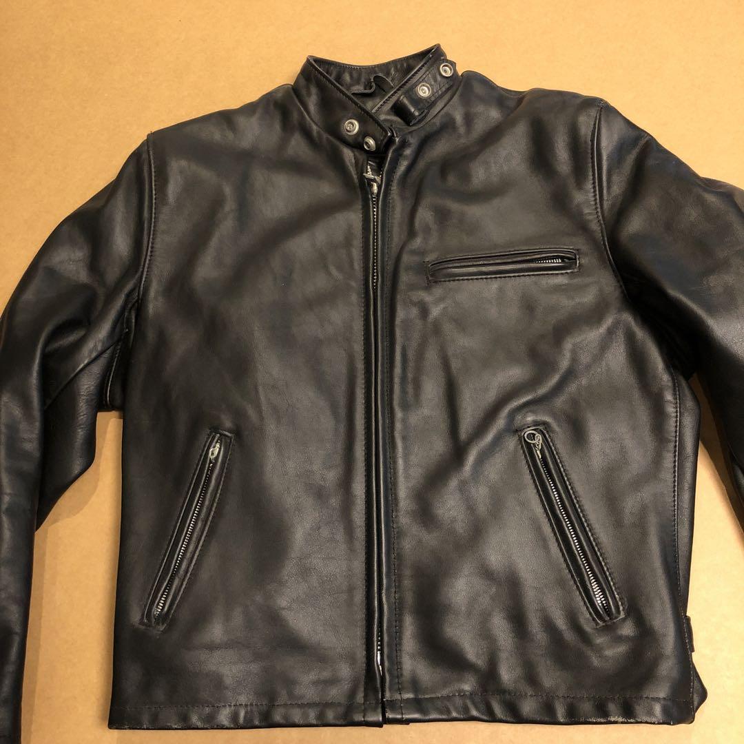 schott 641Wシングルライダース スタンドカラー 美品