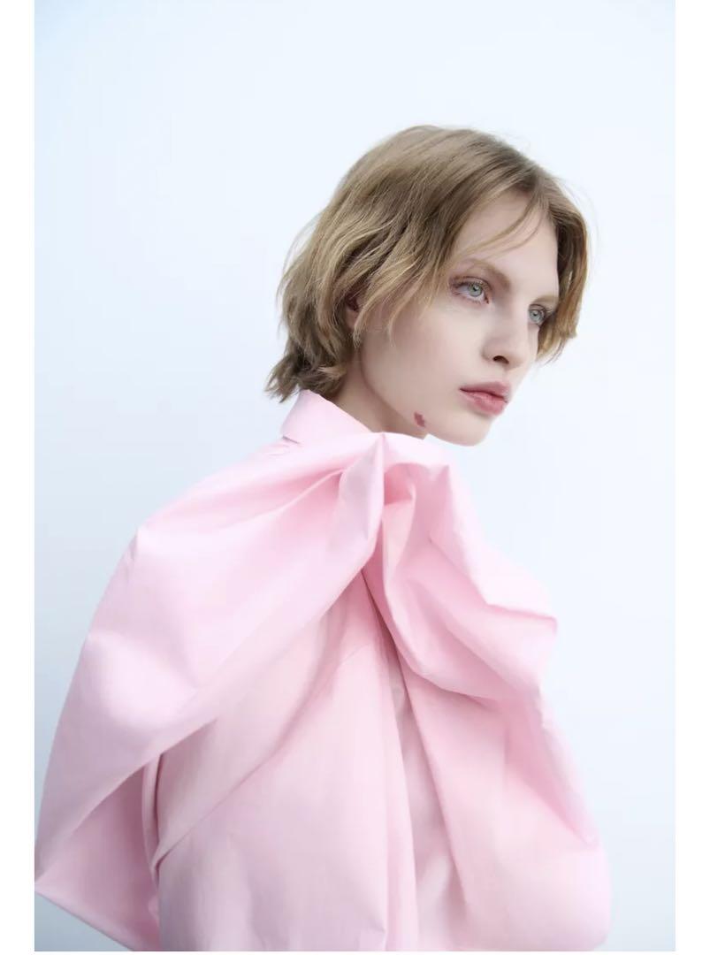 zara ポプリンシャツ　M