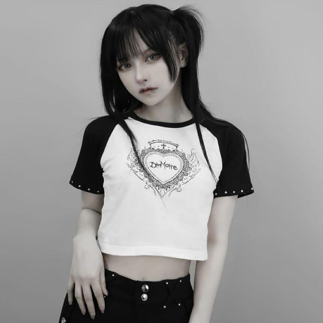 DimMoire ラインストーンheartcore ミニt tシャツ dimmoire ラインストーンHeartCoreミニT - メルカリ