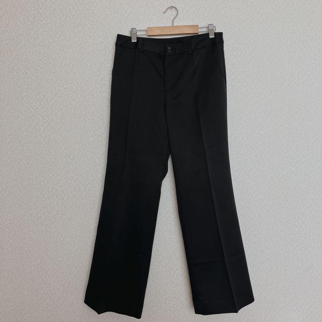 【美品】 エスプリミュール 3点セット パンツ スカート ブラック ストライプ