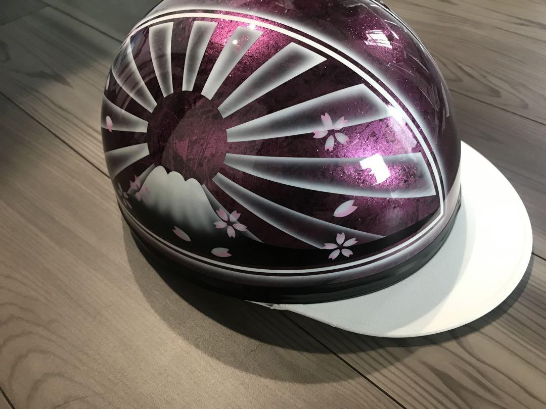 桜 富士日章 コルク半 ヘルメット 軽スロ アルフィン BEET XJR400