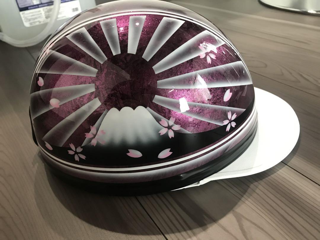 桜 富士日章 コルク半 ヘルメット 軽スロ アルフィン BEET XJR400