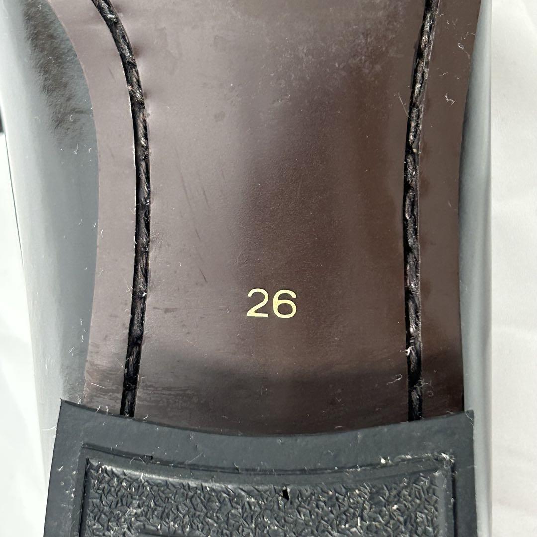 美品 REGAL リーガル コインローファー ブラック【26cm】定番モデル