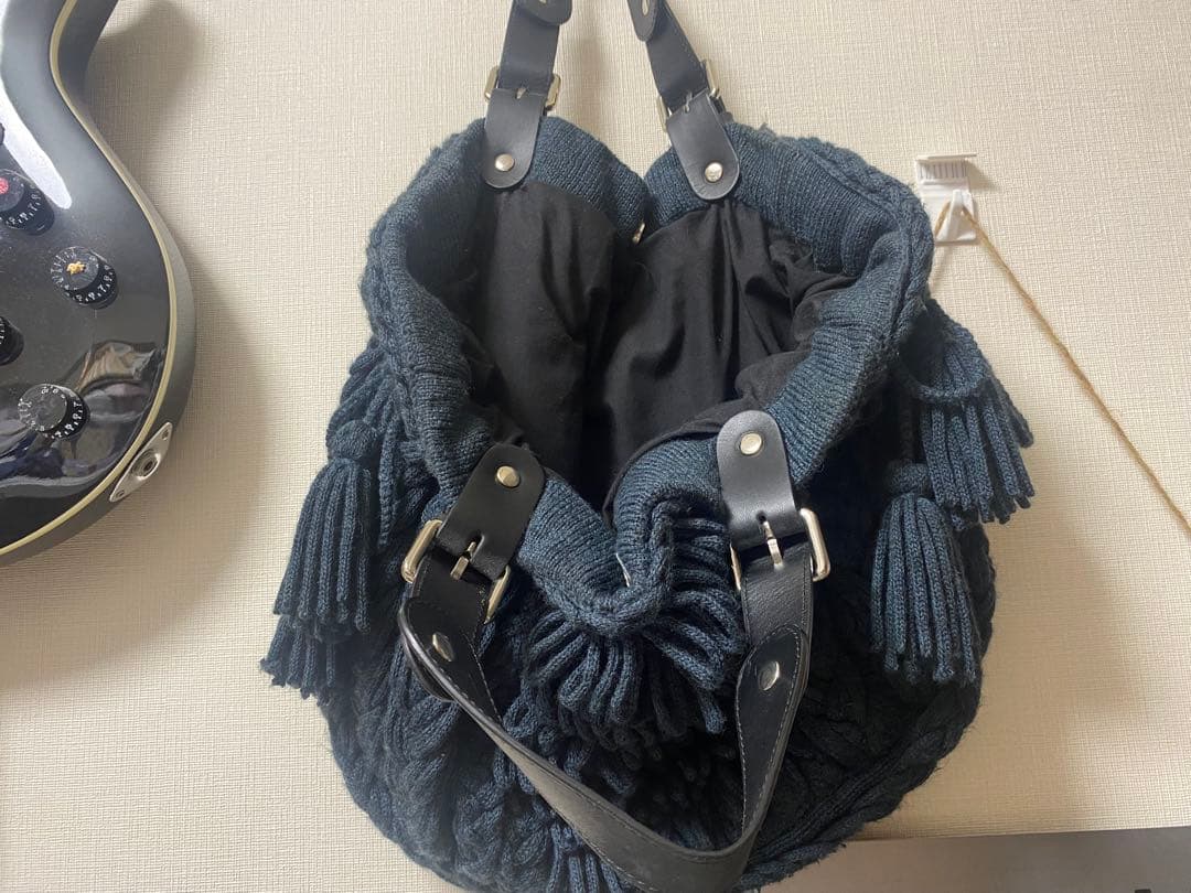ジェラールダレル GERARD DAREL ハンドバッグ ニット ウール レザー