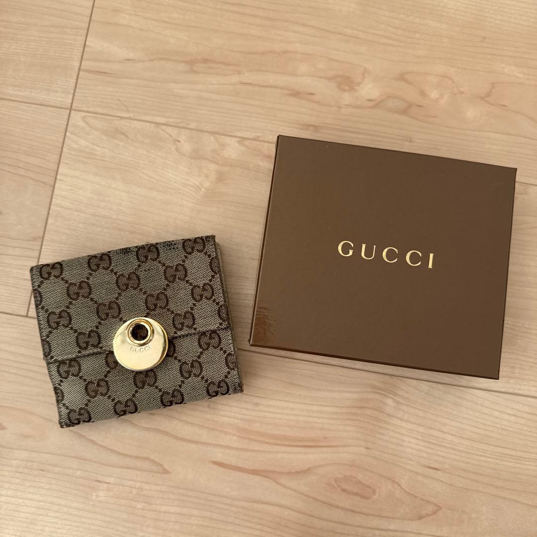 GUCCI GGパターン 二つ折り財布