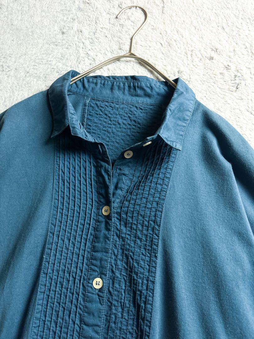 【再入荷】 ヤッコマリカルド】綿100% ワイドシルエット ピンタック トップス